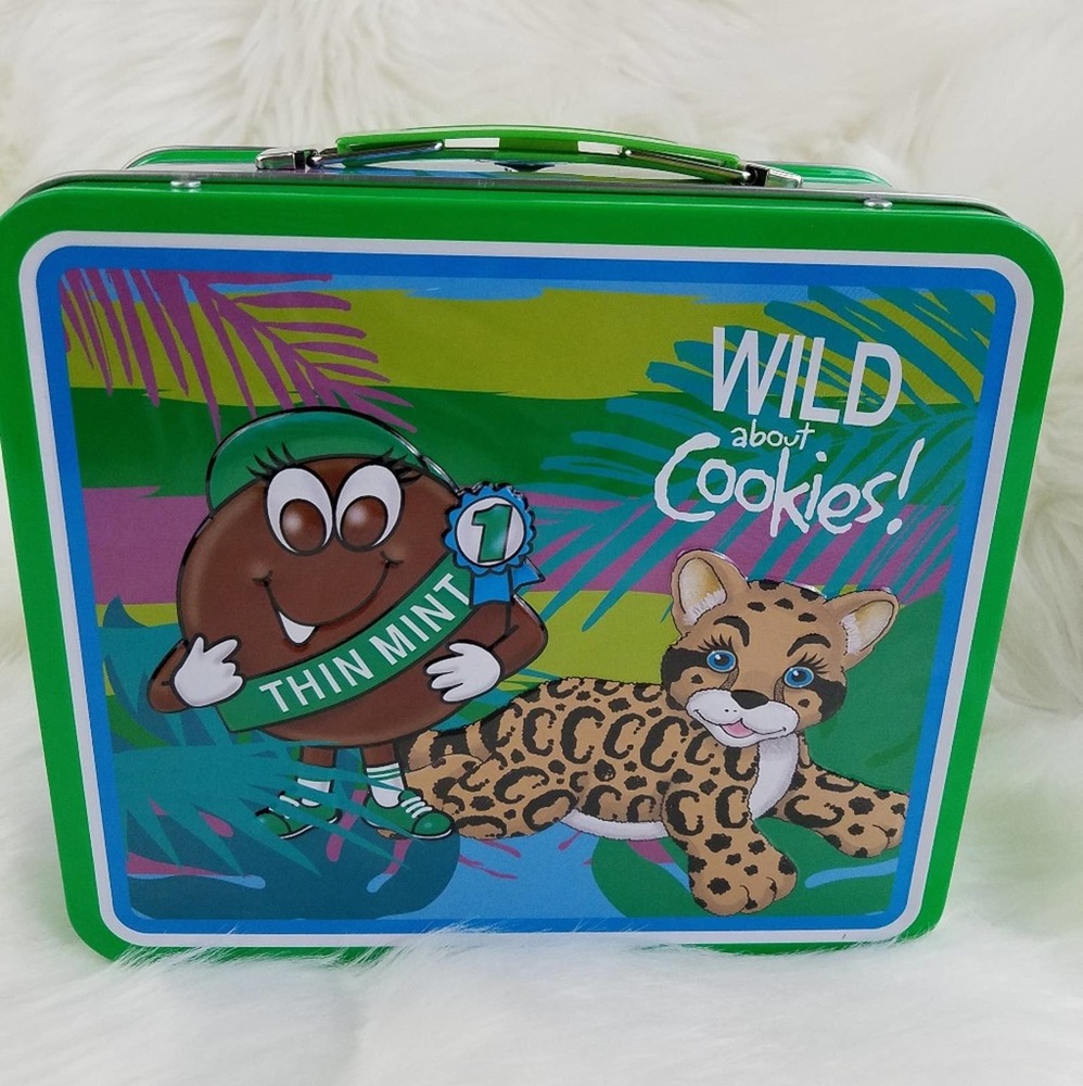 Rare Girl Scout Thin Mint Tin LunchBox os